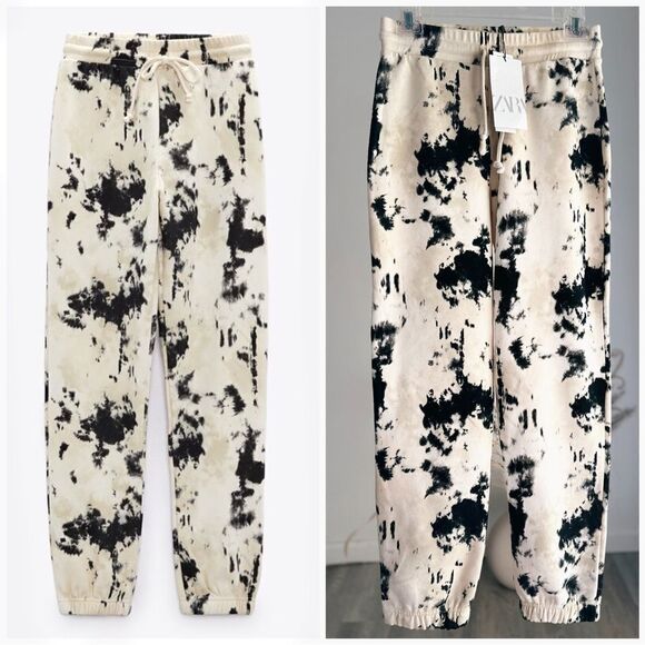 Zara Tie Dye Joggers Pants New - Picture 1 of 6